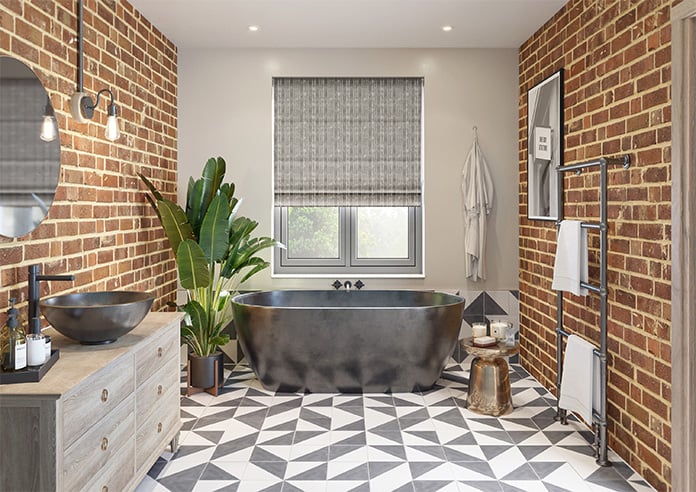 Industria, Haze - Motorised Roman Blind - Image 8